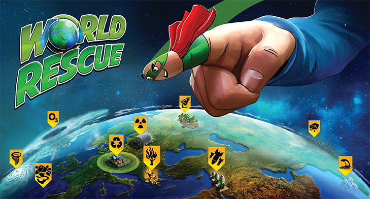 A snapshot of the winning game, World Rescue, by Pocket Scientists from Hungary