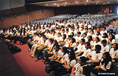 Participants at a Model UN Conference